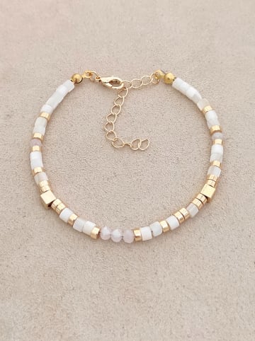 Luja Bijoux Vergulde armband met sierparels