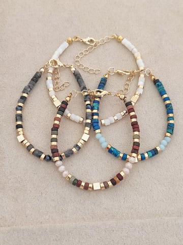 Luja Bijoux Vergulde armband met sierparels