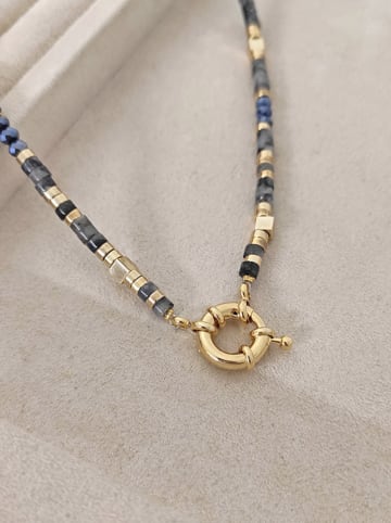 Luja Bijoux Pozłacany naszyjnik z kryształami i elementem ozdobnym