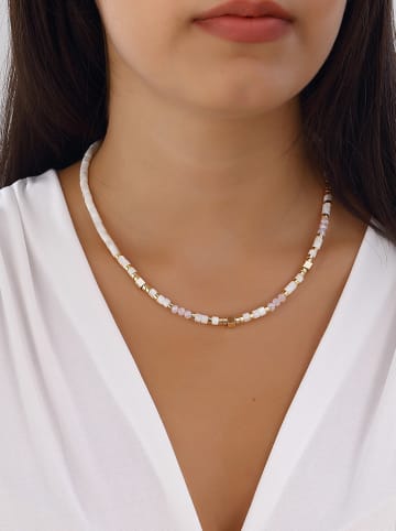 Nakkash Vergulde ketting met varisciet - (L)42 cm