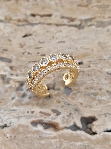 Nakkash Pozłacana nausznica z cyrkoniami