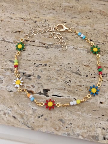 Nakkash Pozłacana bransoletka z emalią