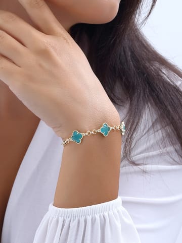 Luja Bijoux Vergold. Armband mit Katzenaugen-Edelsteinen