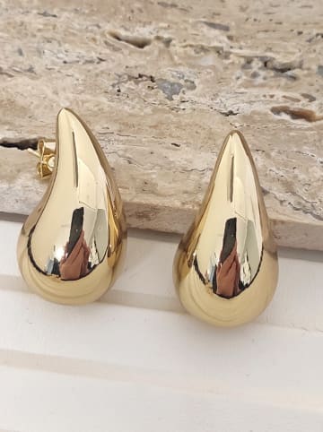 Luja Bijoux Pozłacane kolczyki-wkrętki