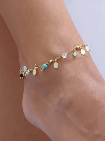 Luja Bijoux Vergold. Fußkettchen mit Schmuckelementen
