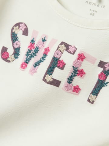 name it Longsleeve "Nabia" crème/meerkleurig