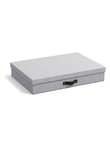 BigsoBox Pudełko "Sverker" w kolorze jasnoszarym na dokumenty - 43,5 x 31 x 8,5 cm