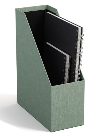 BigsoBox Organizer stojący "Estelle" w kolorze zielonym - 24,5 x 32 x 11,5 cm
