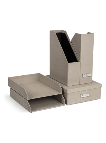 BigsoBox 5-delige set: documentorganizer beige