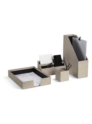 BigsoBox 4tlg. Set: Schreibtisch-Organizer "Hugo" in Beige