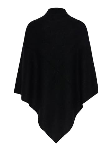 Pieces Poncho "Fortuna" zwart
