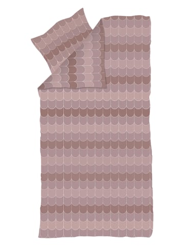 FLEXA Satin-Bettwäsche-Set "Cherry" in Rosa - (L)140 x (B)200 cm