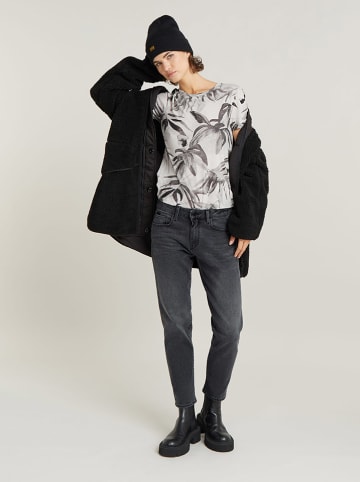 G-Star Shirt in Weiß/ Anthrazit