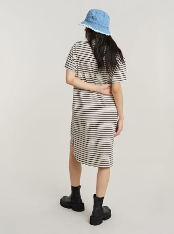 G-Star Kleid in Creme/ Schwarz
