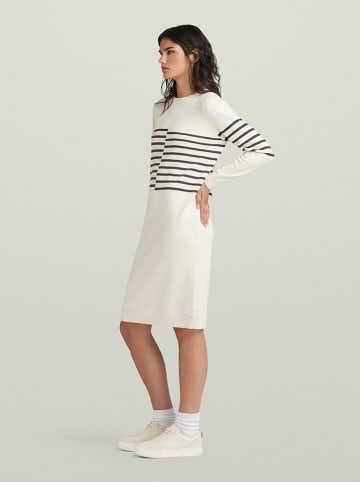 G-Star Wollkleid in Weiß/ Anthrazit