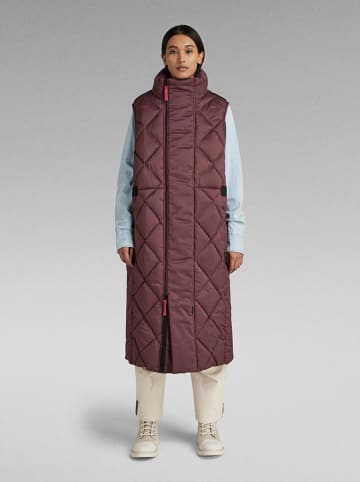 G-Star Doorgestikte bodywarmer paars