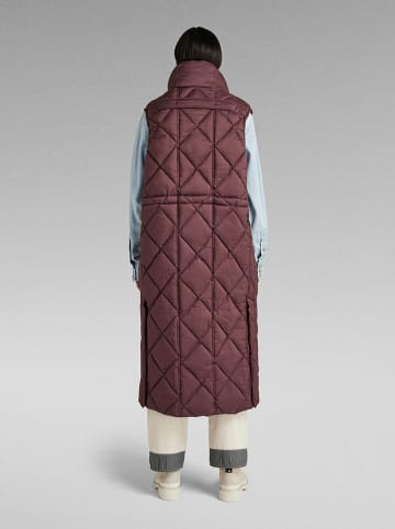 G-Star Doorgestikte bodywarmer paars