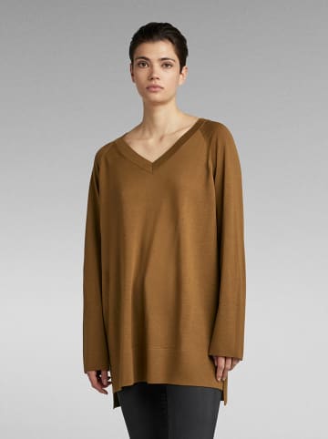 G-Star Wollpullover in Hellbraun
