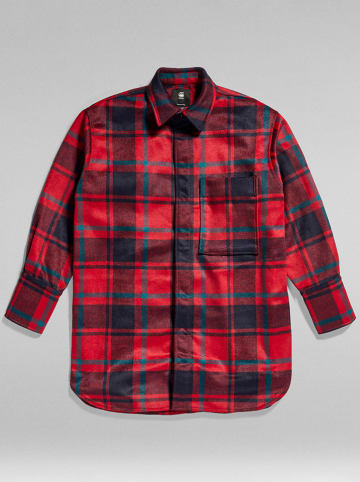 G-Star Bluse in Rot/ Schwarz