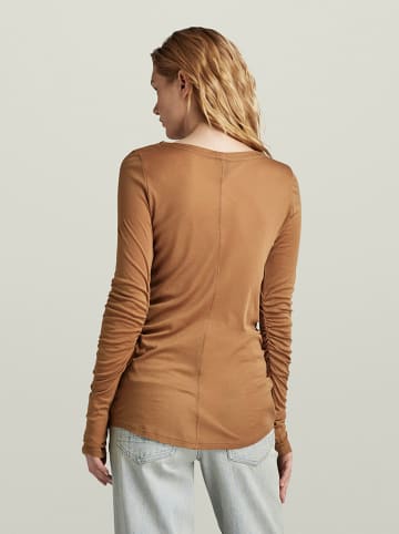G-Star Longsleeve in Hellbraun