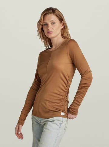G-Star Longsleeve in Hellbraun