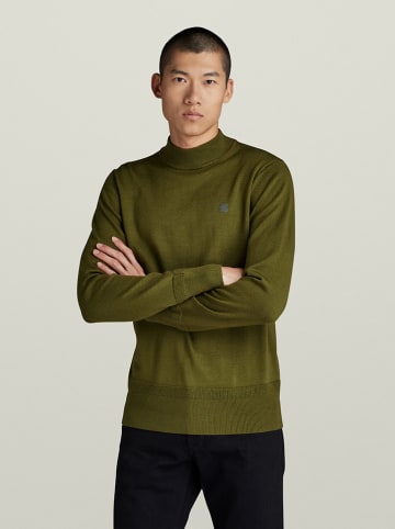 G-Star Merino-Wollpullover in Khaki