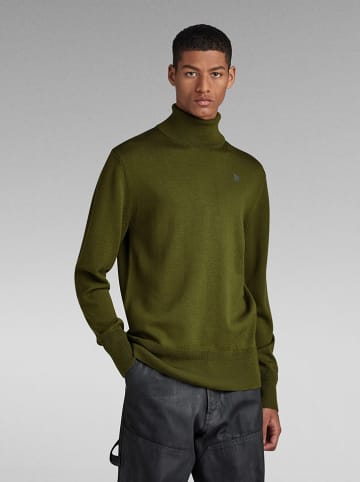 G-Star Merino-Wollpullover in Khaki