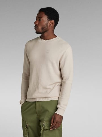 G-Star Sweter w kolorze kremowym