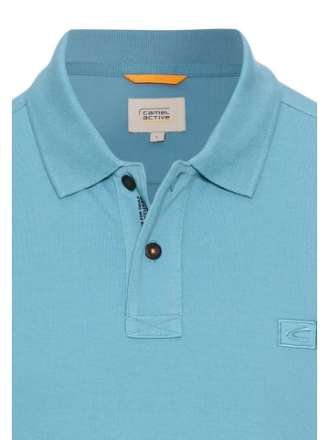 Camel Active Poloshirt lichtblauw