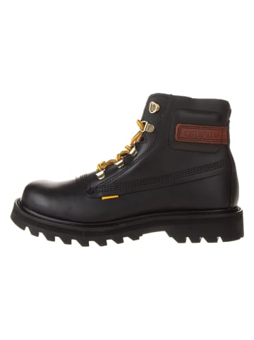 CAT Leder-Boots "Rework" in Schwarz