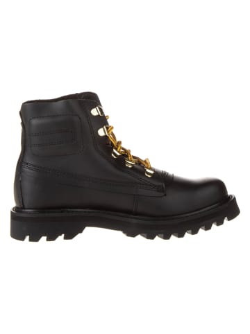 CAT Leder-Boots "Rework" in Schwarz