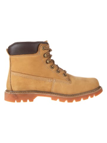 CAT Leder-Boots "Bruiser 2.0" in Hellbraun