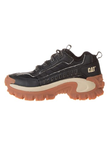 CAT Leder-Sneakers "Eco Intruder" in Schwarz