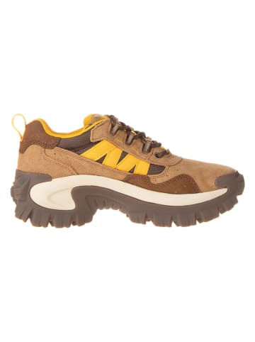 CAT Leder-Sneakers "Intruder Beta" in Hellbraun/ Gelb
