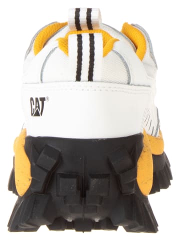 CAT Leder-Sneakers "Intruder" in Weiß/ Gelb