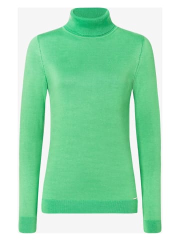 More & More Rollkragenpullover in Grün