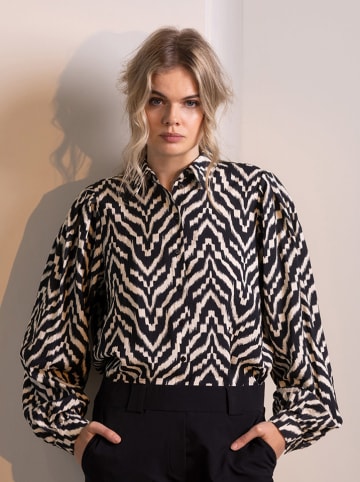 &Co Woman Bluse in Schwarz/ Creme