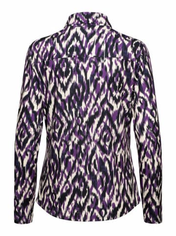 &Co Woman Blouse "Lotte" paars/zwart/crème