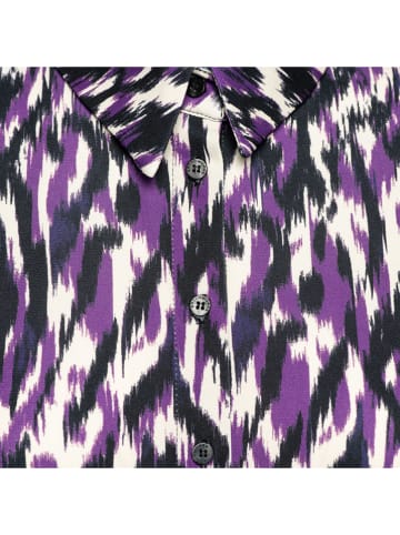 &Co Woman Blouse "Lotte" paars/zwart/crème