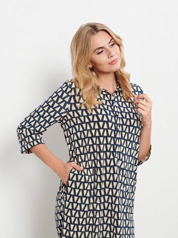 &Co Woman Kleid "Lolly" in Dunkelblau/ Beige