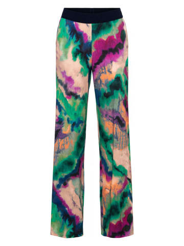 &Co Woman Broek "Loa" groen/lichtroze