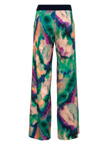 &Co Woman Broek "Loa" groen/lichtroze