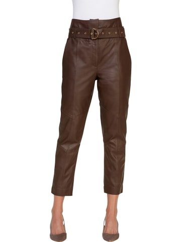 Heine Lederhose in Braun