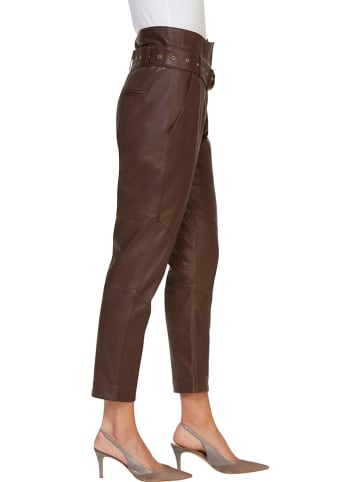Heine Lederhose in Braun