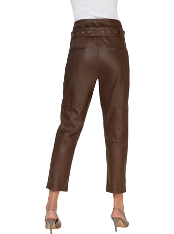 Heine Lederhose in Braun