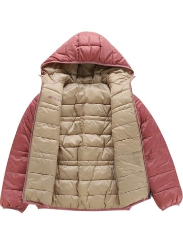 Alpine Pro Omkeerbare doorgestikte jas "Eromo" lichtroze/beige