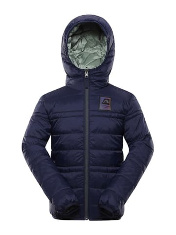 Alpine Pro Omkeerbare doorgestikte jas "Eromo" donkerblauw/groen