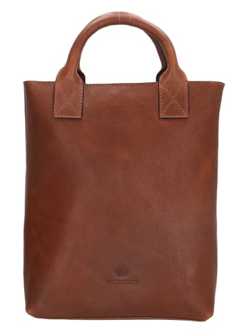 micmacbags Leder-Rucksack "Discover" in Braun - (B)24 x (H)31 x (T)11 cm