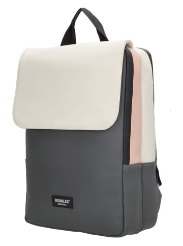 Beagles Rugzak "Multicolor Originals" grijs.crème - (B)28 x (H)38 x (D)12 cm