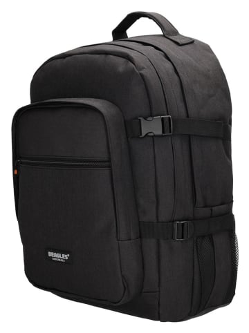 Beagles Rucksack "Sendai" in Schwarz - (B)34 x (H)49 x (T)19 cm